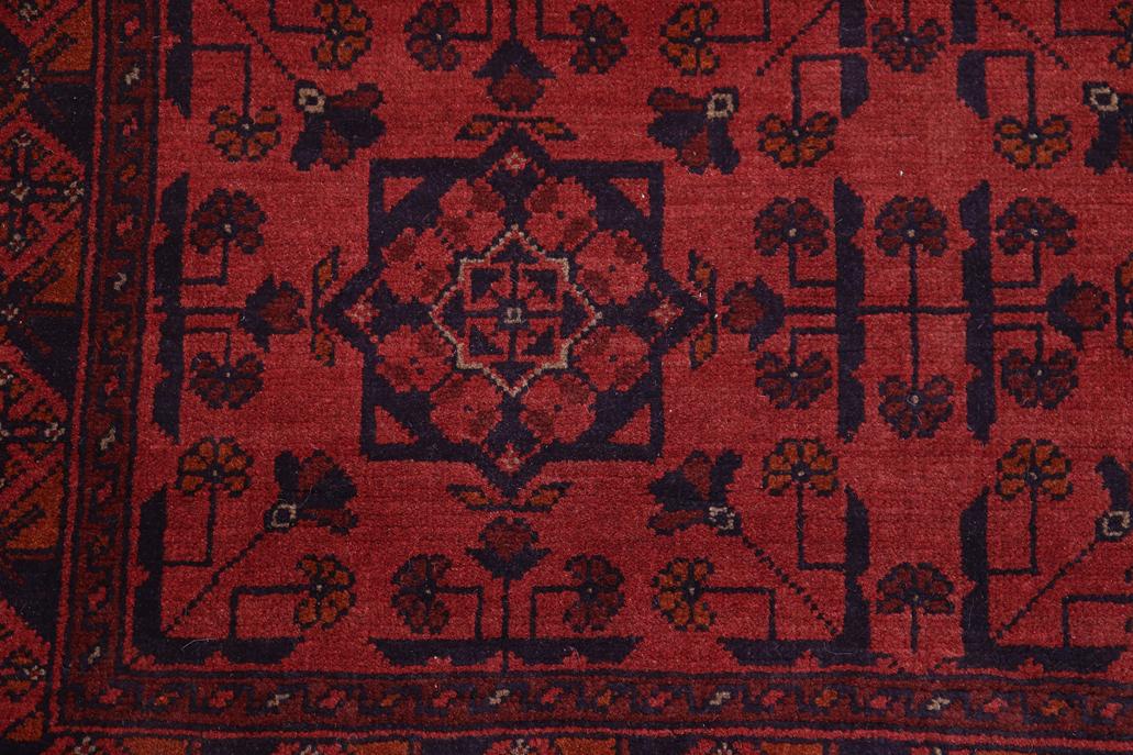 handmade Tribal Biljik Khal Mohammadi Red Blue Hand Knotted RECTANGLE 100% WOOL area rug 3x5
