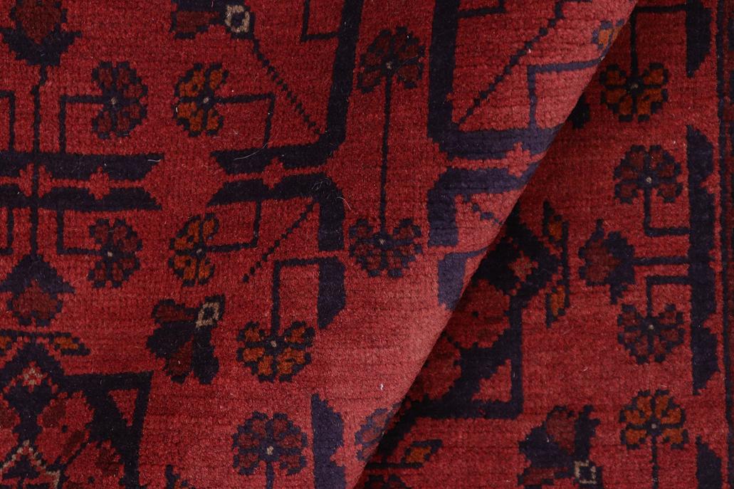 handmade Tribal Biljik Khal Mohammadi Red Blue Hand Knotted RECTANGLE 100% WOOL area rug 3x5