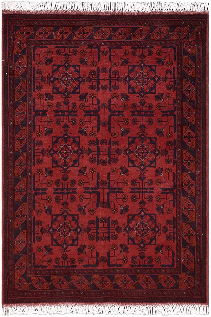 handmade Tribal Biljik Khal Mohammadi Red Blue Hand Knotted RECTANGLE 100% WOOL area rug 3x5