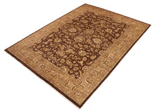 handmade Traditional Kafkaz Brown Beige Hand Knotted RECTANGLE 100% WOOL area rug 10 x 13