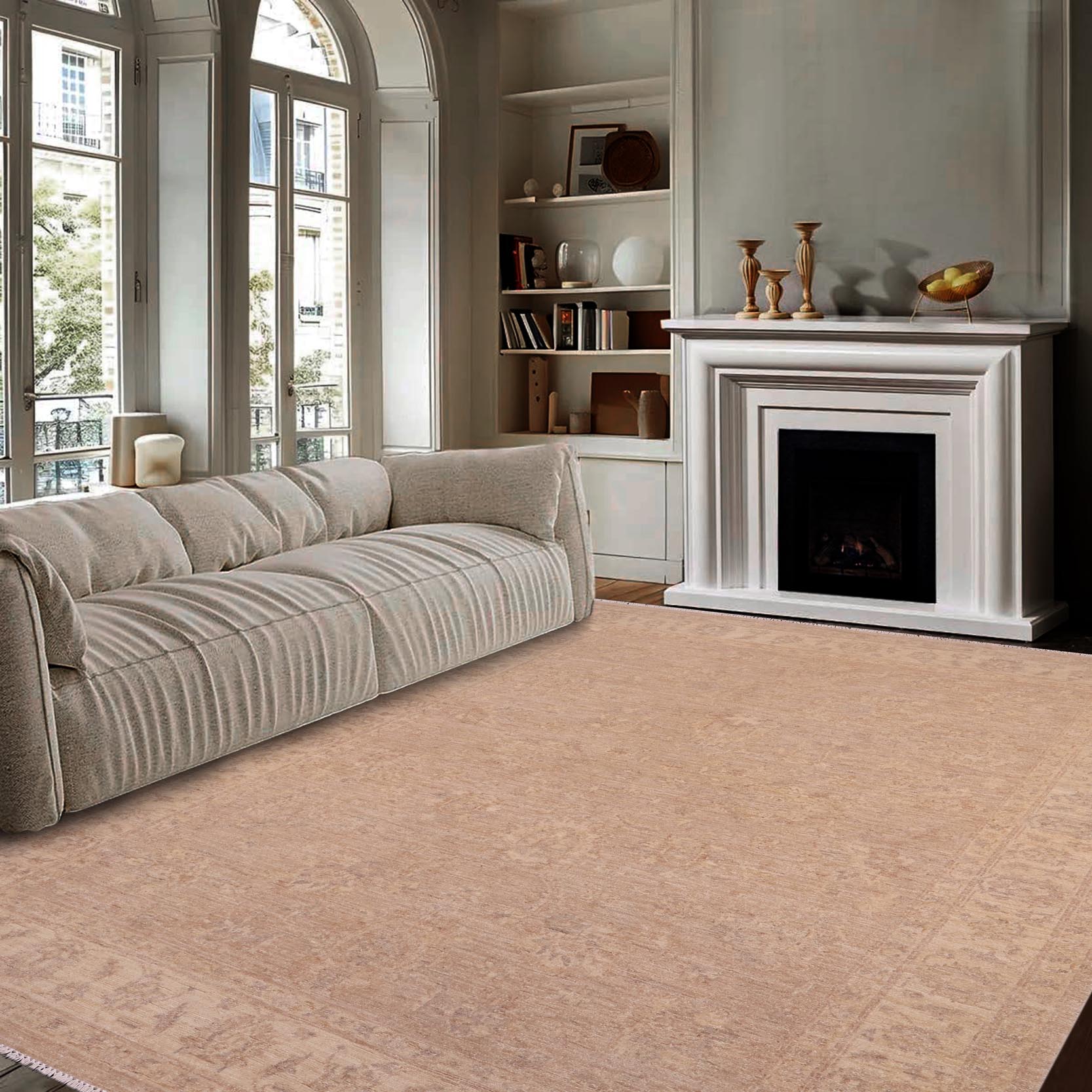 handmade Traditional Kafkaz Grey Beige Hand Knotted RECTANGLE 100% WOOL area rug 5x7