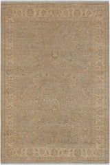 handmade Traditional Kafkaz Grey Beige Hand Knotted RECTANGLE 100% WOOL area rug 5 x 7
