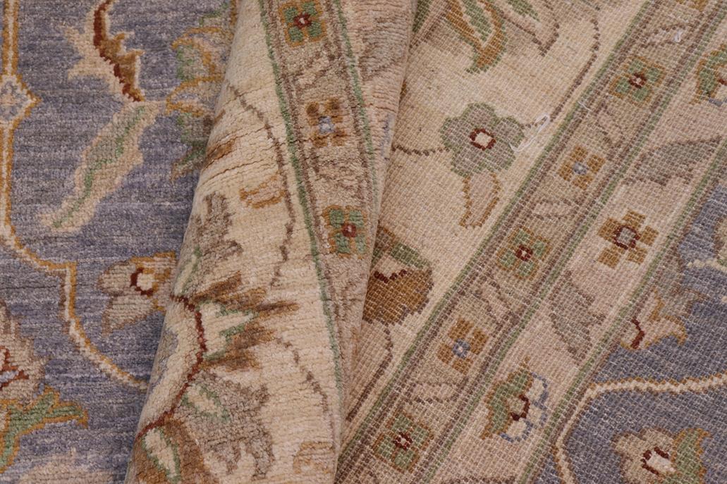 handmade Traditional Kafkaz Gray Beige Hand Knotted RECTANGLE 100% WOOL area rug 10 x 14