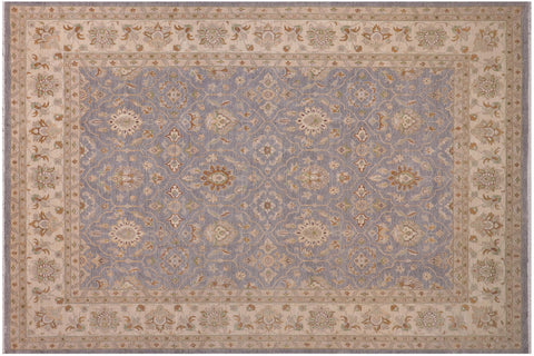 handmade Traditional Kafkaz Gray Beige Hand Knotted RECTANGLE 100% WOOL area rug 10x14