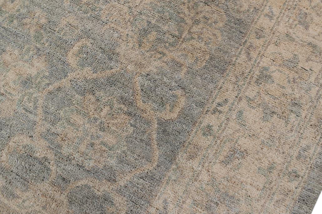 handmade Traditional Kafkaz Gray Beige Hand Knotted RECTANGLE 100% WOOL area rug 5 x 7