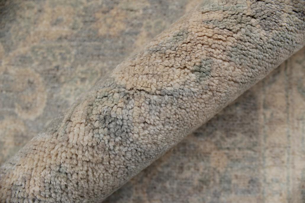 handmade Traditional Kafkaz Gray Beige Hand Knotted RECTANGLE 100% WOOL area rug 5 x 7