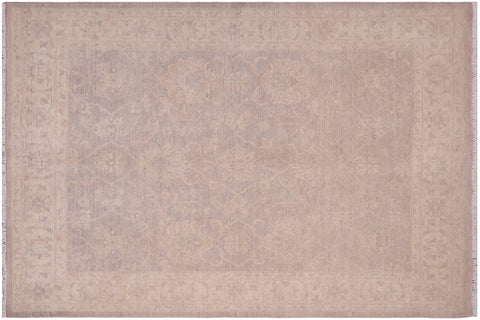 handmade Traditional Kafkaz Gray Beige Hand Knotted RECTANGLE 100% WOOL area rug 5x7