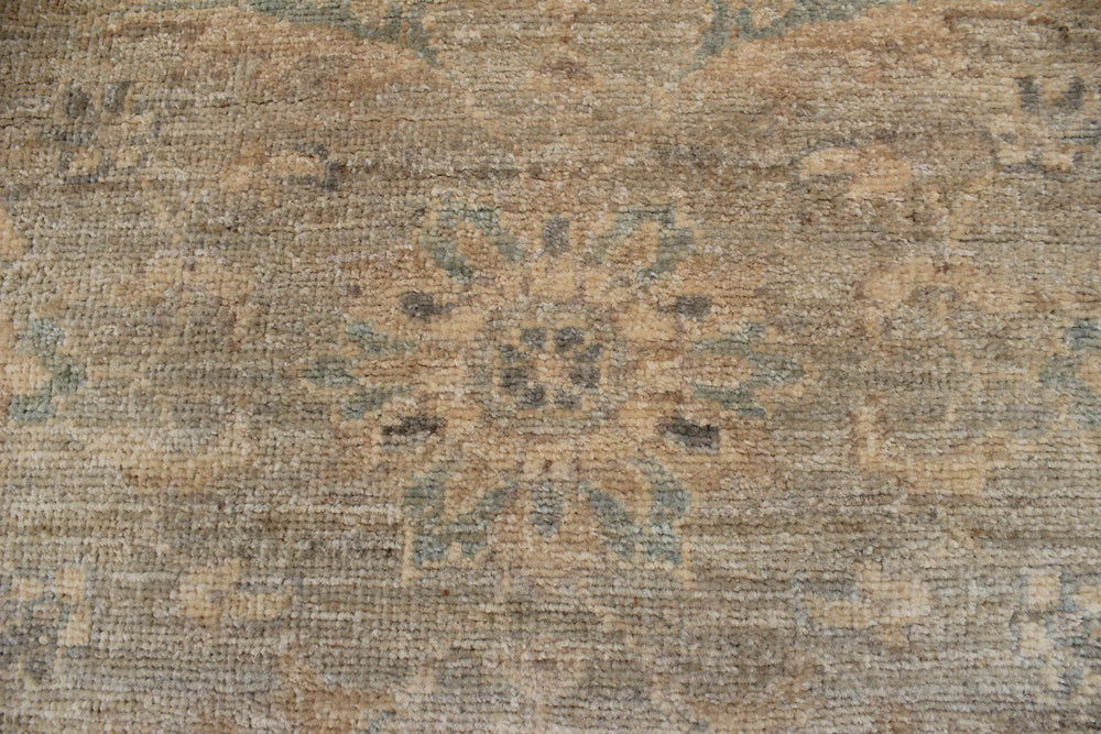 handmade Traditional Kafkaz Grey Beige Hand Knotted RUNNER 100% WOOL area rug 3' x 10'