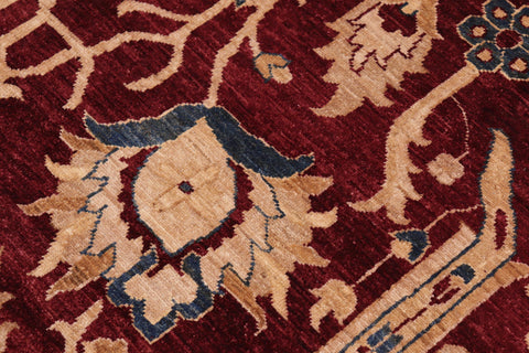 handmade Traditional Kafkaz Red Blue Hand Knotted RECTANGLE 100% WOOL area rug 10x14