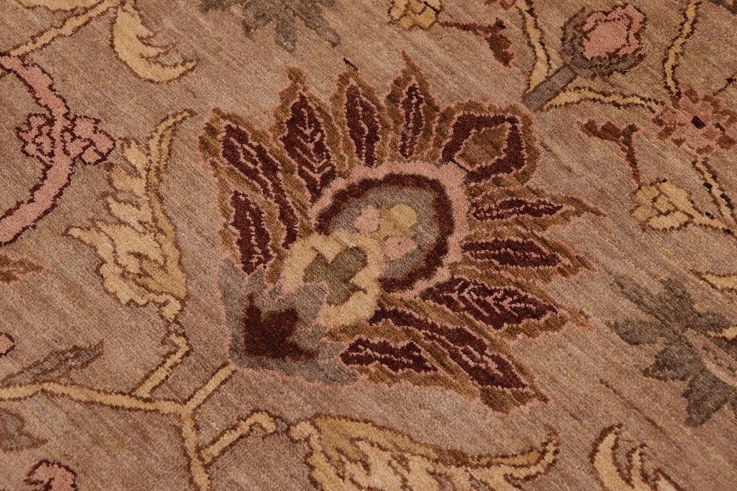 handmade Traditional Kafkaz Gray Brown Hand Knotted RECTANGLE 100% WOOL area rug 10 x 14