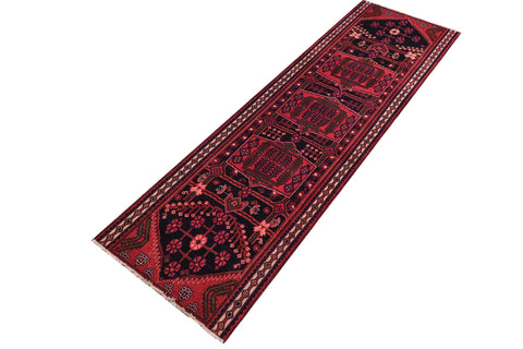 handmade Traditional Vintage Red Tan Hand Knotted RUNNER 100% WOOL area rug 4 x 8