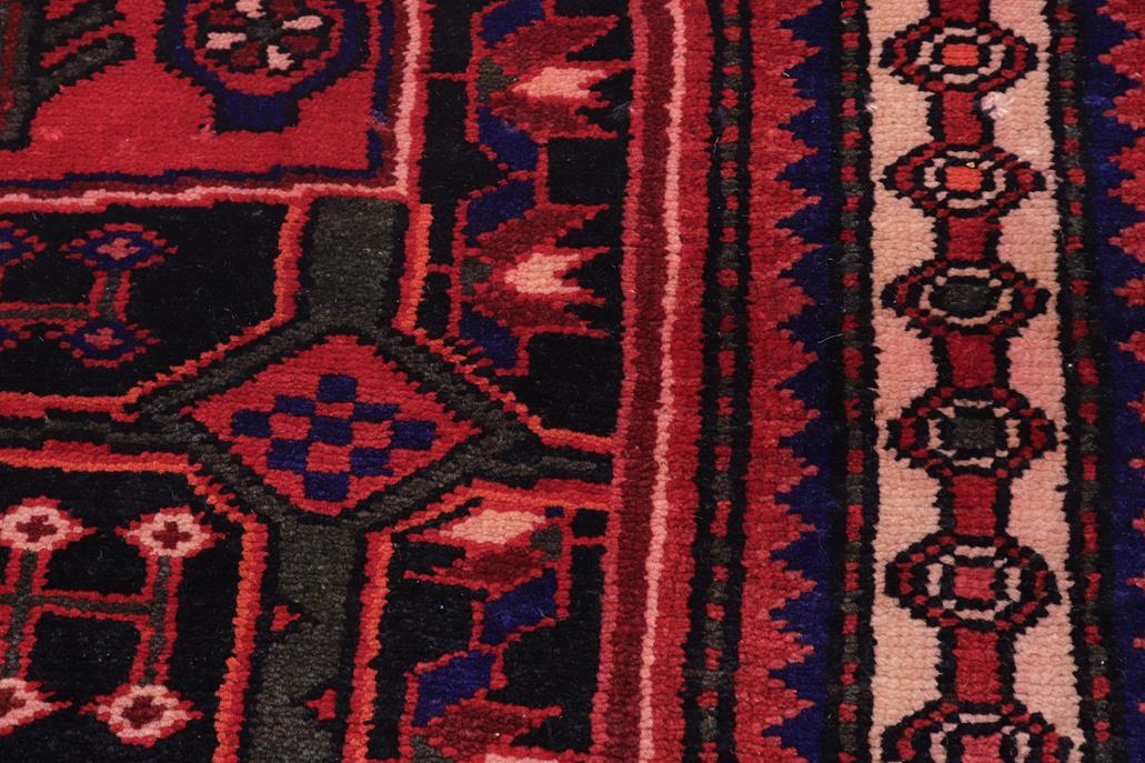 handmade Traditional Vintage Red Tan Hand Knotted RUNNER 100% Wool Pile area rug 4x8