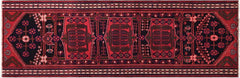 handmade Traditional Vintage Red Tan Hand Knotted RUNNER 100% Wool Pile area rug 4x8
