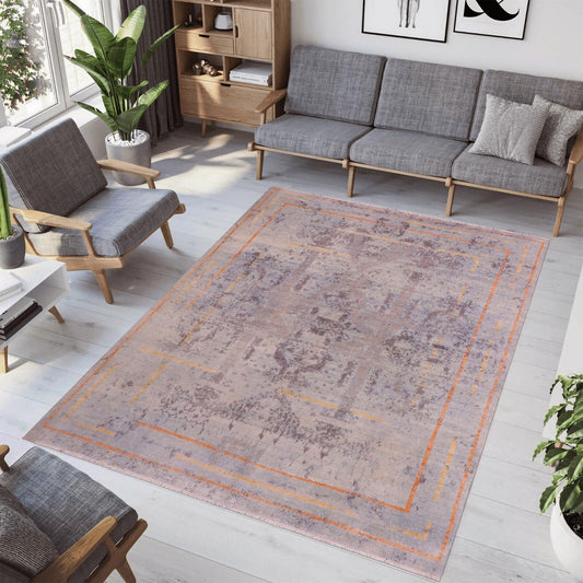 handmade Modern Kafkaz Blue Gray Hand Knotted RECTANGLE BAMBOO SILK area rug 8' x 10'