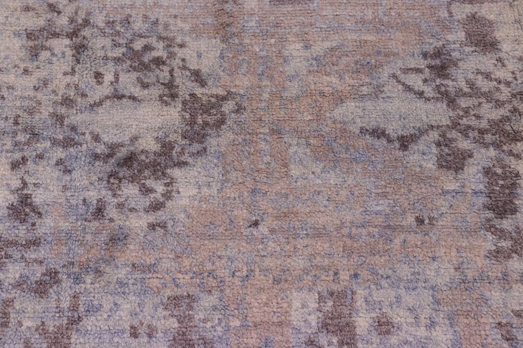 handmade Modern Kafkaz Blue Gray Hand Knotted RECTANGLE BAMBOO SILK area rug 8 x 10