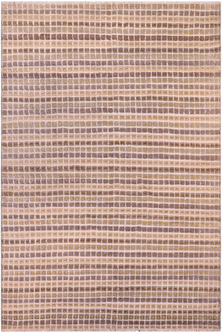 Nomadic Anika Gray/Blue High Low Wool&Silk Rug - 7'10'' x 10'1''