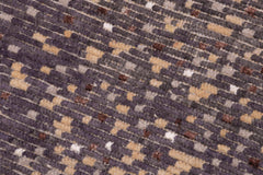 handmade Geometric Berjusta Orange Gray Hand Knotted RECTANGLE WOOL&SILK area rug 5' x 8'