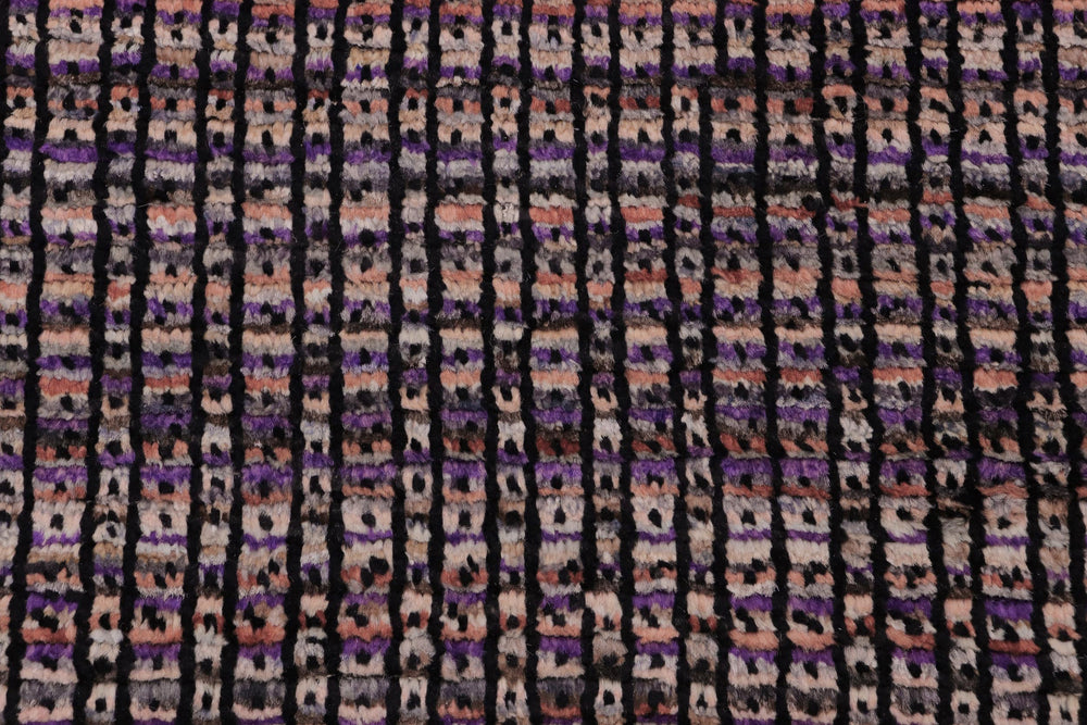 handmade Geometric Berjusta Black Rust Hand Knotted RECTANGLE 100% WOOL area rug 5' x 7'