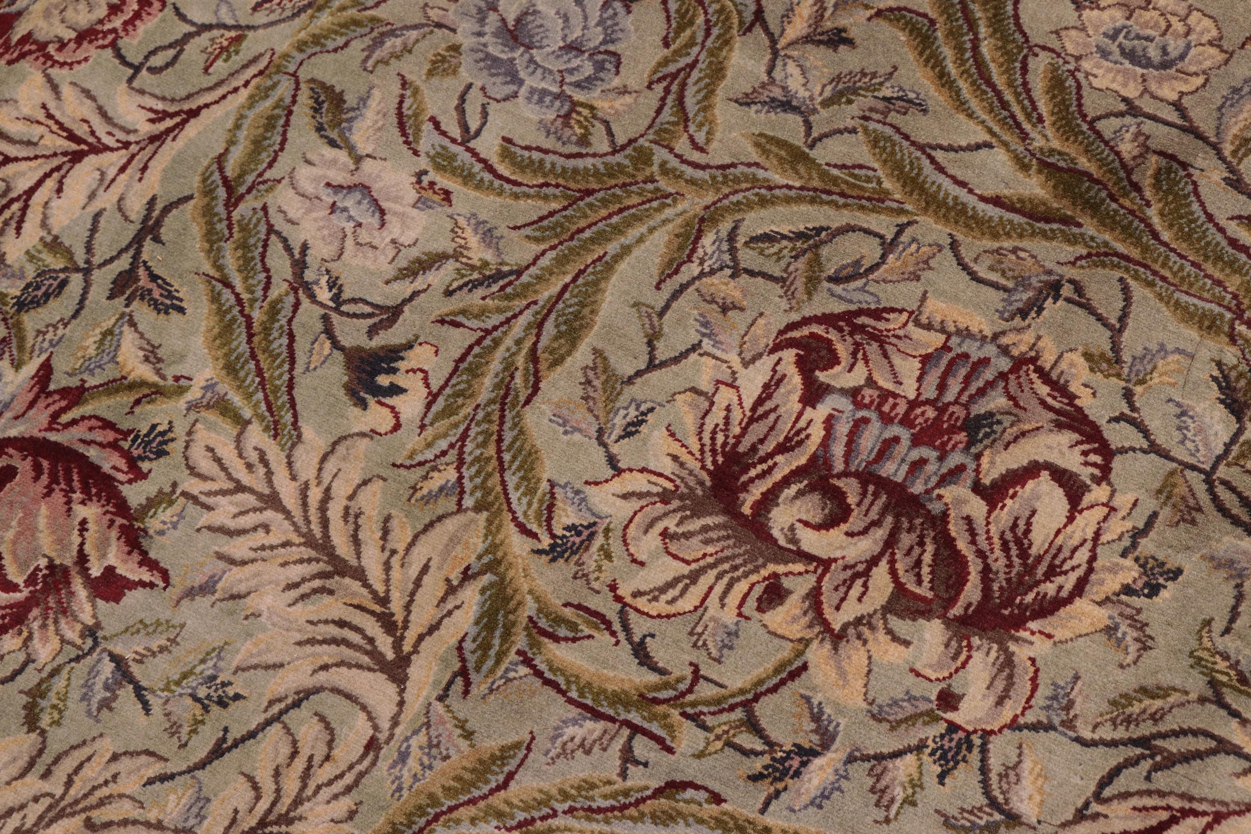 handmade Transitional Marry Gold Green Beige Hand Knotted RECTANGLE 100% WOOL area rug 10x14