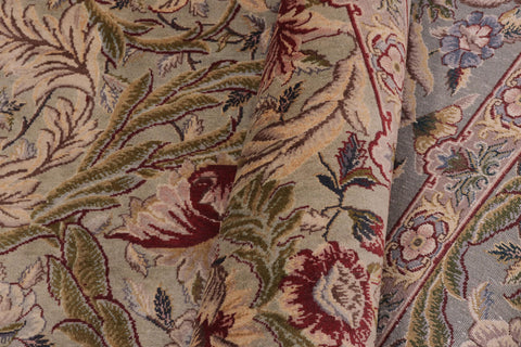 handmade Transitional Marry Gold Green Beige Hand Knotted RECTANGLE 100% WOOL area rug 10x14