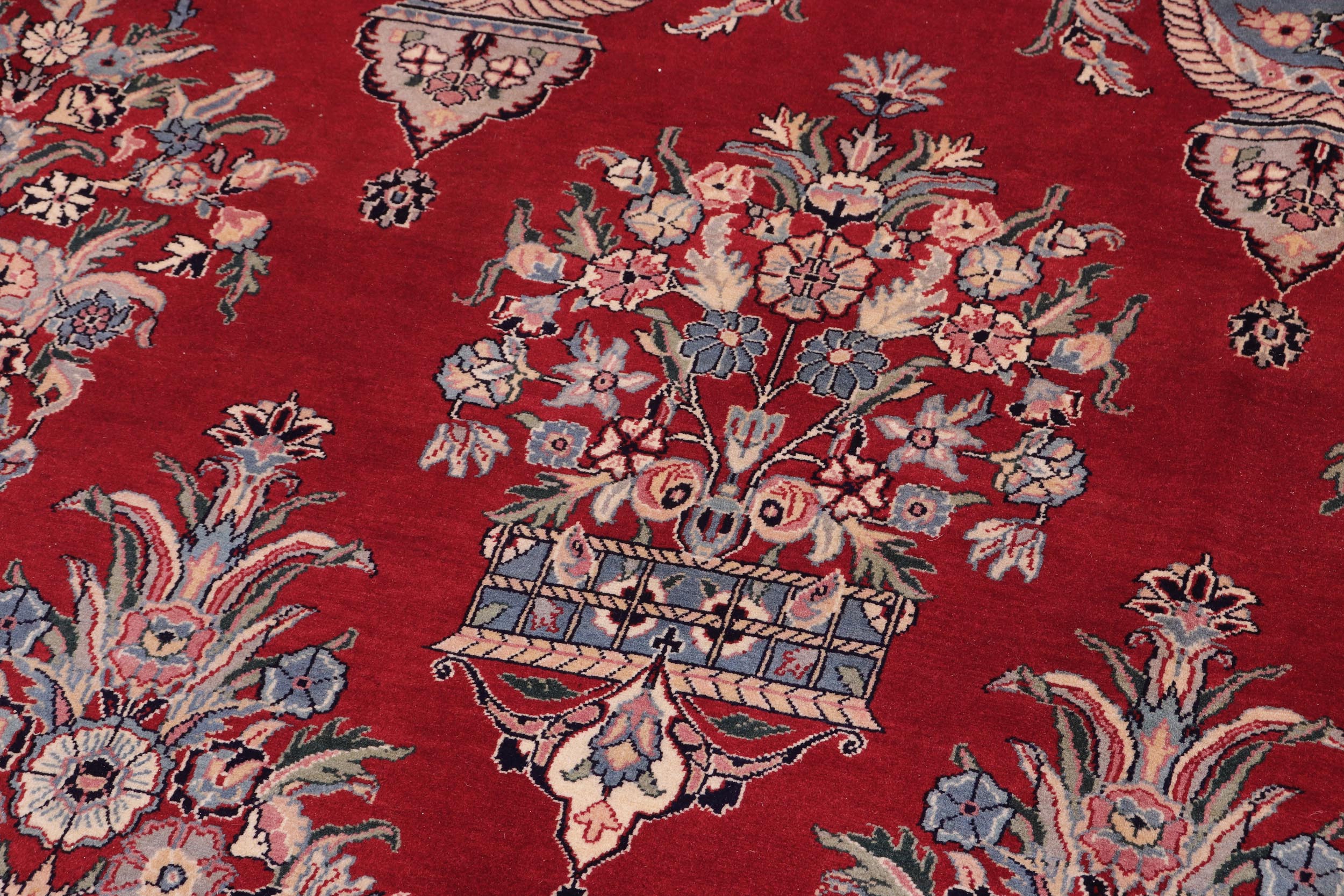 handmade Transitional Tabriz Red Black Hand Knotted RECTANGLE 100% WOOL area rug 10x15