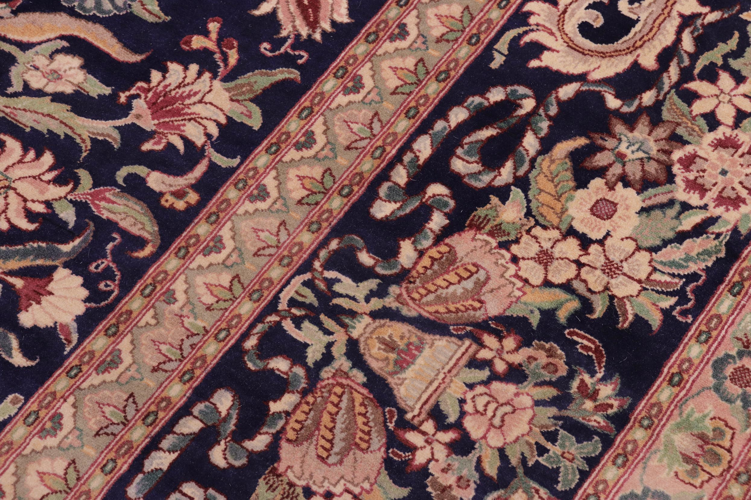 handmade Traditional Tamour Blue Red Hand Knotted RECTANGLE 100% WOOL area rug 10x14