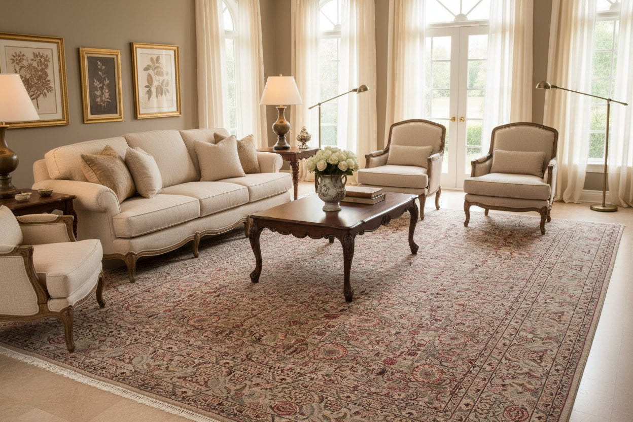 handmade Transitional Rosheen Gray Gray Hand Knotted RECTANGLE 100% WOOL area rug 10x14