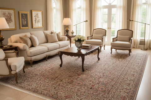 handmade Transitional Rosheen Gray Gray Hand Knotted RECTANGLE 100% WOOL area rug 10x14