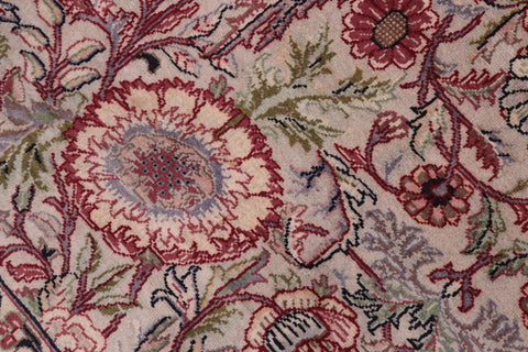 handmade Transitional Rosheen Gray Gray Hand Knotted RECTANGLE 100% WOOL area rug 10x14
