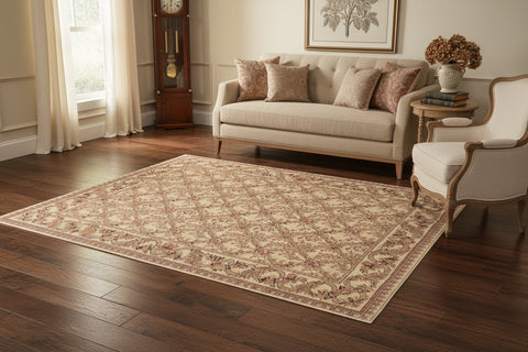 handmade Transitional Basan Beige Green Hand Knotted RECTANGLE 100% WOOL area rug 10x14