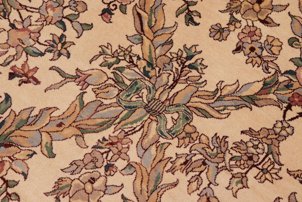 handmade Transitional Basan Beige Green Hand Knotted RECTANGLE 100% WOOL area rug 10x14