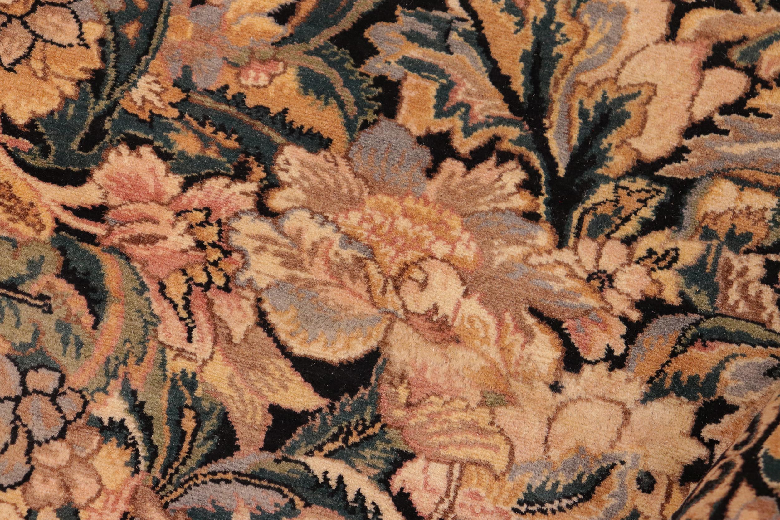 handmade Transitional Rimjim Black Gold Hand Knotted RECTANGLE 100% WOOL area rug 10x14