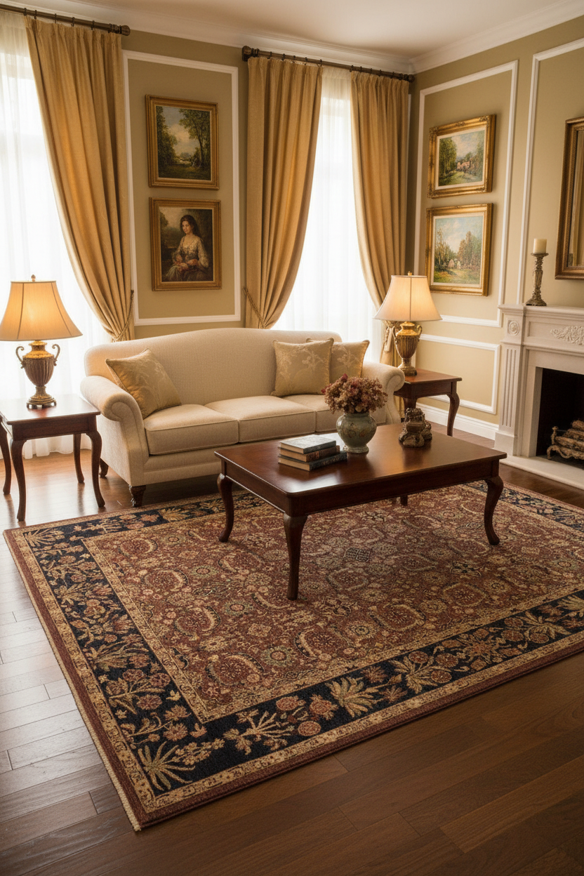 handmade Transitional Lahore Brown Blue Hand Knotted RECTANGLE 100% WOOL area rug 10' x 14'