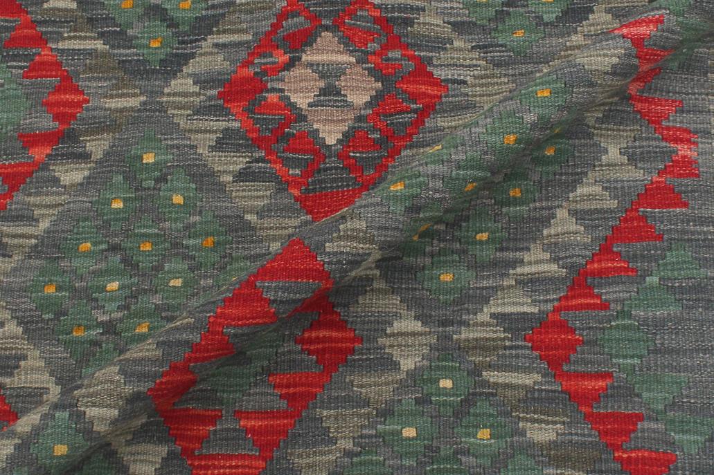 Flat Weave Kilim Antique Navaho Vintage handmade Geometric Kilim Beige Brown Hand-Woven Rectangle 100% Wool Area Rug 4x6 