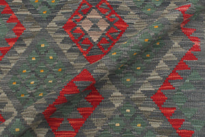 handmade Geometric Kilim Beige Brown Hand-Woven RECTANGLE 100% WOOL area rug 4' x 6'