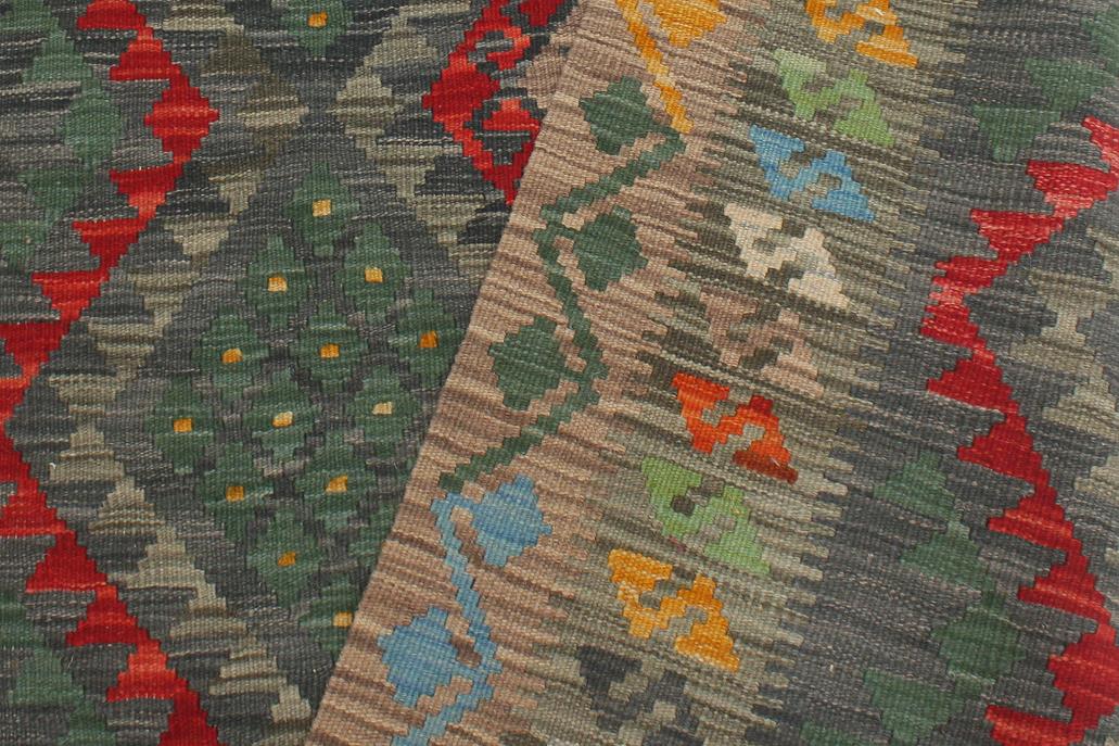 Flat Weave Kilim Antique Navaho Vintage handmade Geometric Kilim Beige Brown Hand-Woven Rectangle 100% Wool Area Rug 4x6 