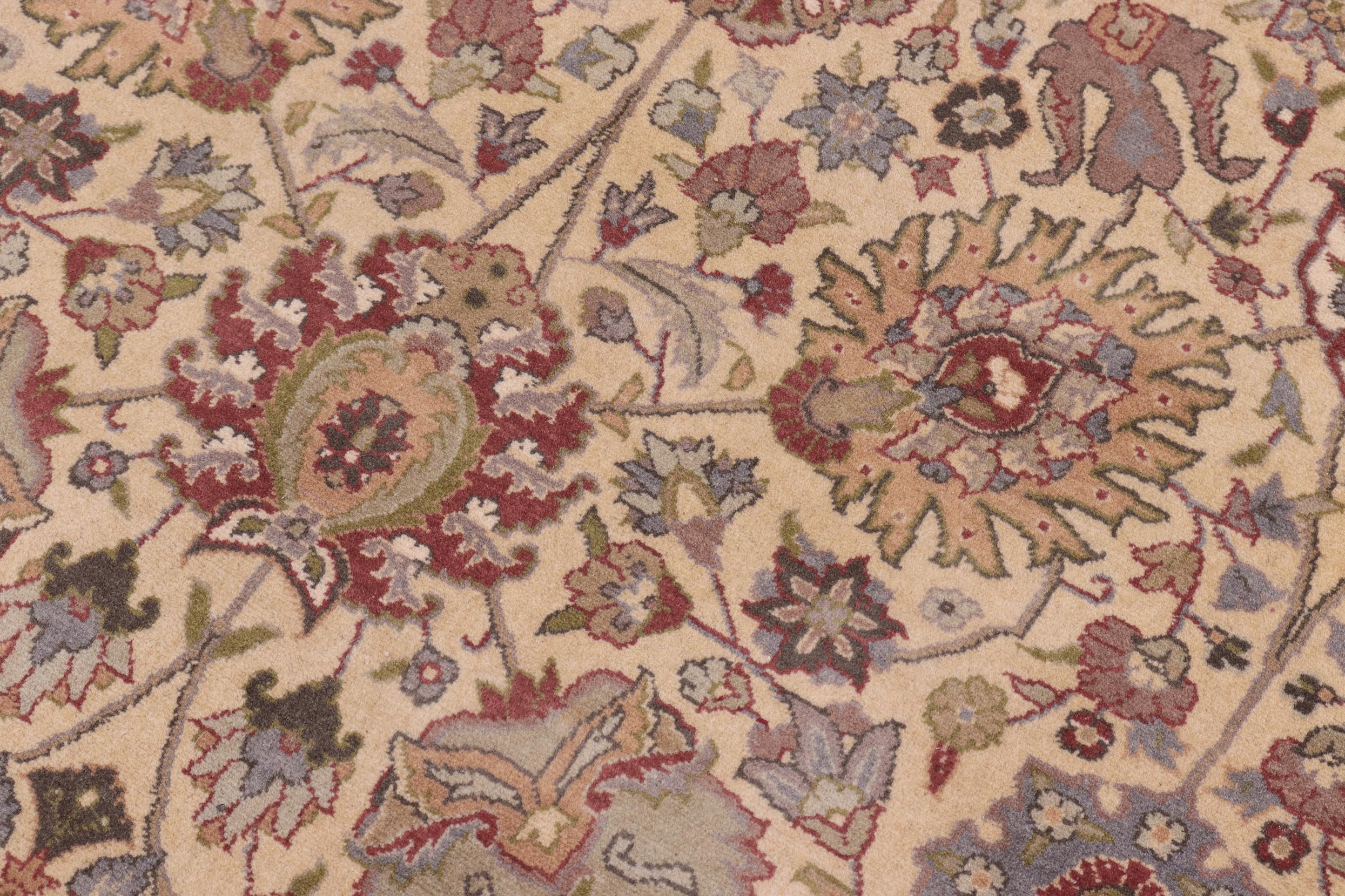 handmade Transitional Tabriz Gold Green Hand Knotted RECTANGLE 100% WOOL area rug 10x14