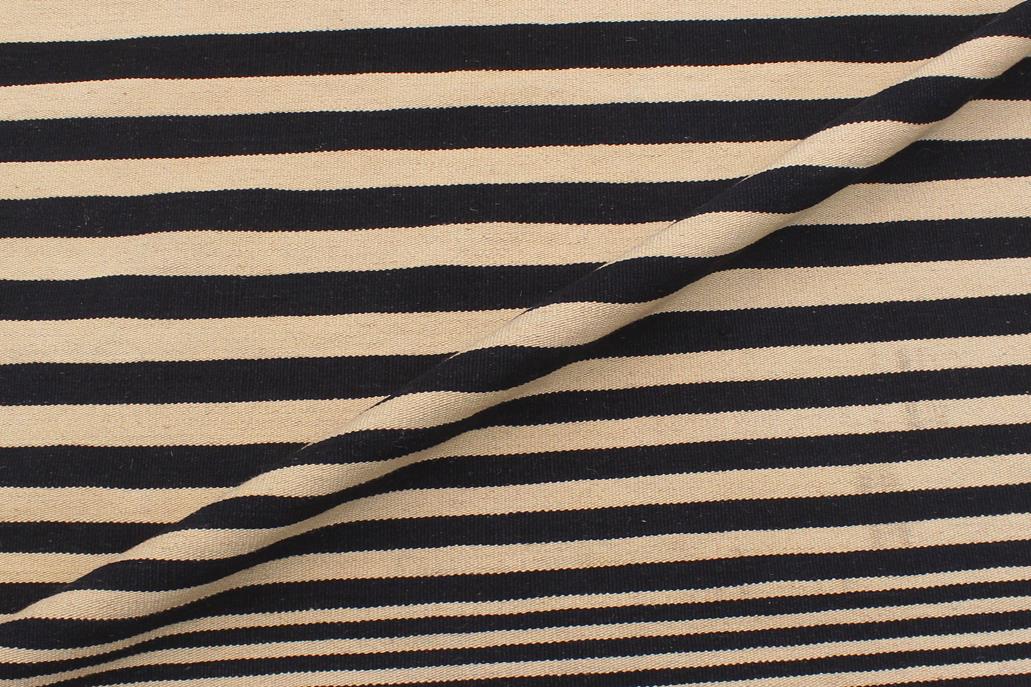 Flat Weave Kilim Antique Navaho Vintage handmade Modern Kilim Beige Black Hand-Woven Rectangle 100% Wool Area Rug 6x8 