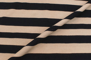handmade Modern Kilim Beige Black Hand-Woven RECTANGLE 100% WOOL area rug 6x8