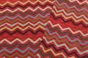 handmade Modern Kilim Pink Gold Hand-Woven RECTANGLE 100% WOOL area rug 5x7