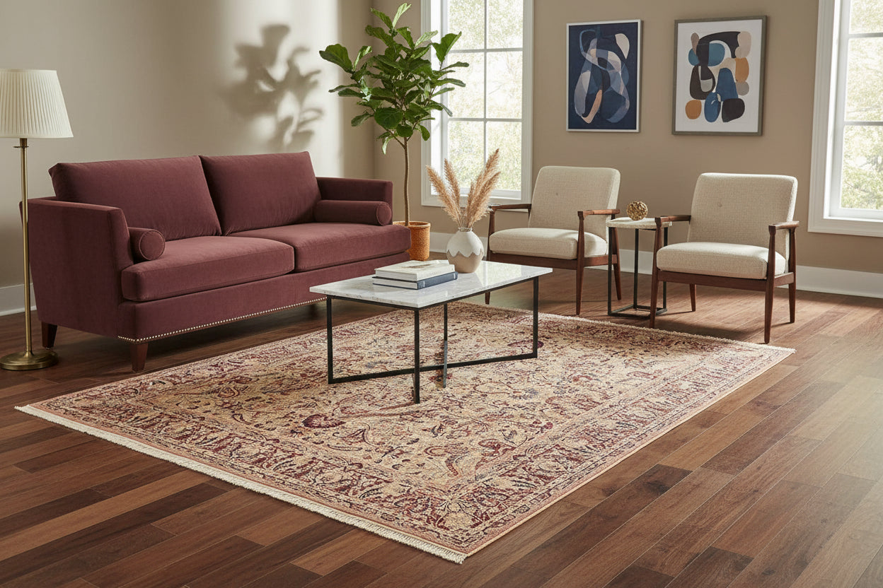 handmade Traditional Aness Beige Rust Hand Knotted RECTANGLE 100% WOOL area rug 10x13