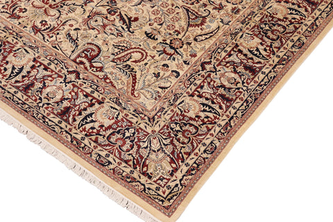 handmade Traditional Aness Beige Rust Hand Knotted RECTANGLE 100% WOOL area rug 10x13