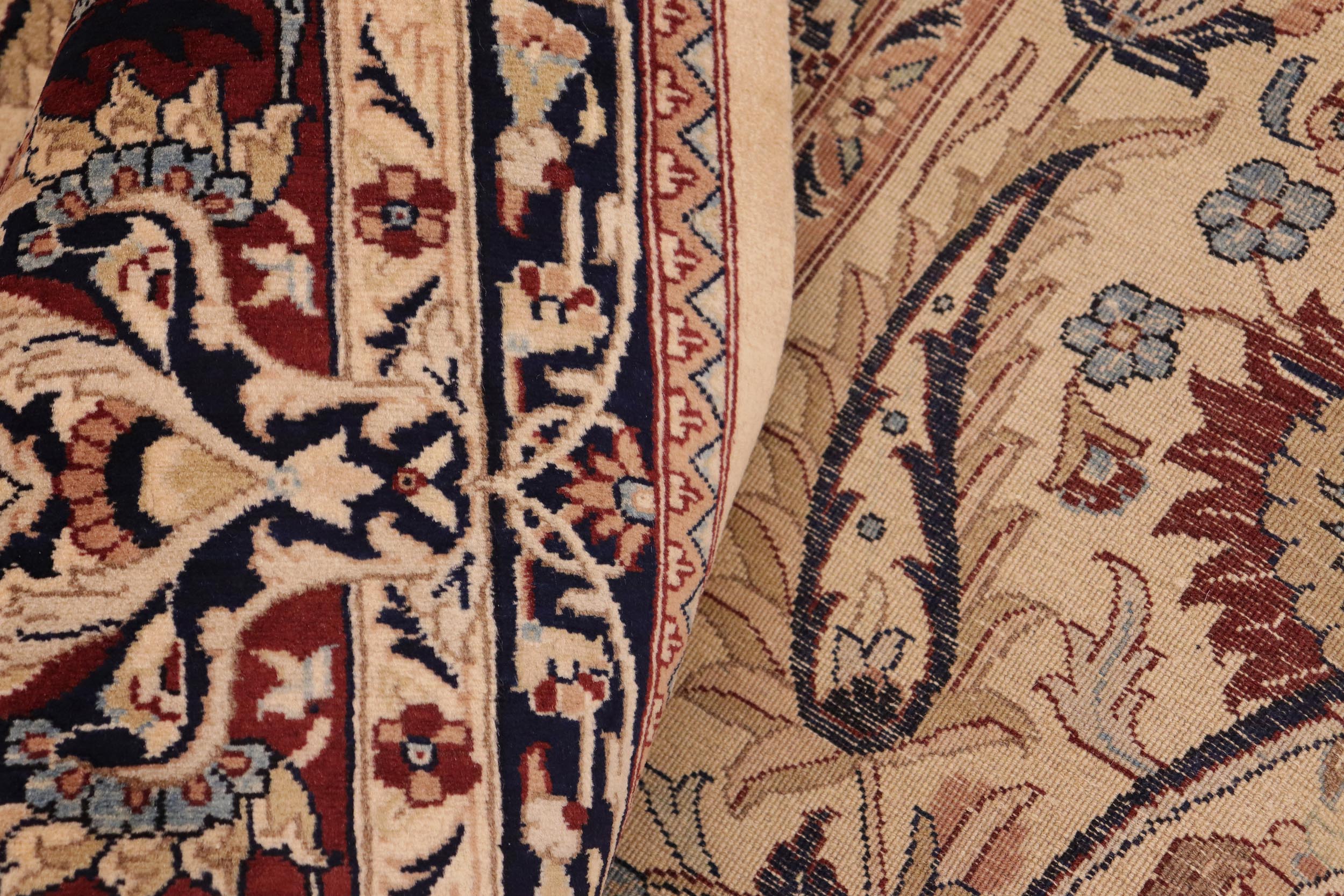 handmade Traditional Aness Beige Rust Hand Knotted RECTANGLE 100% WOOL area rug 10x13