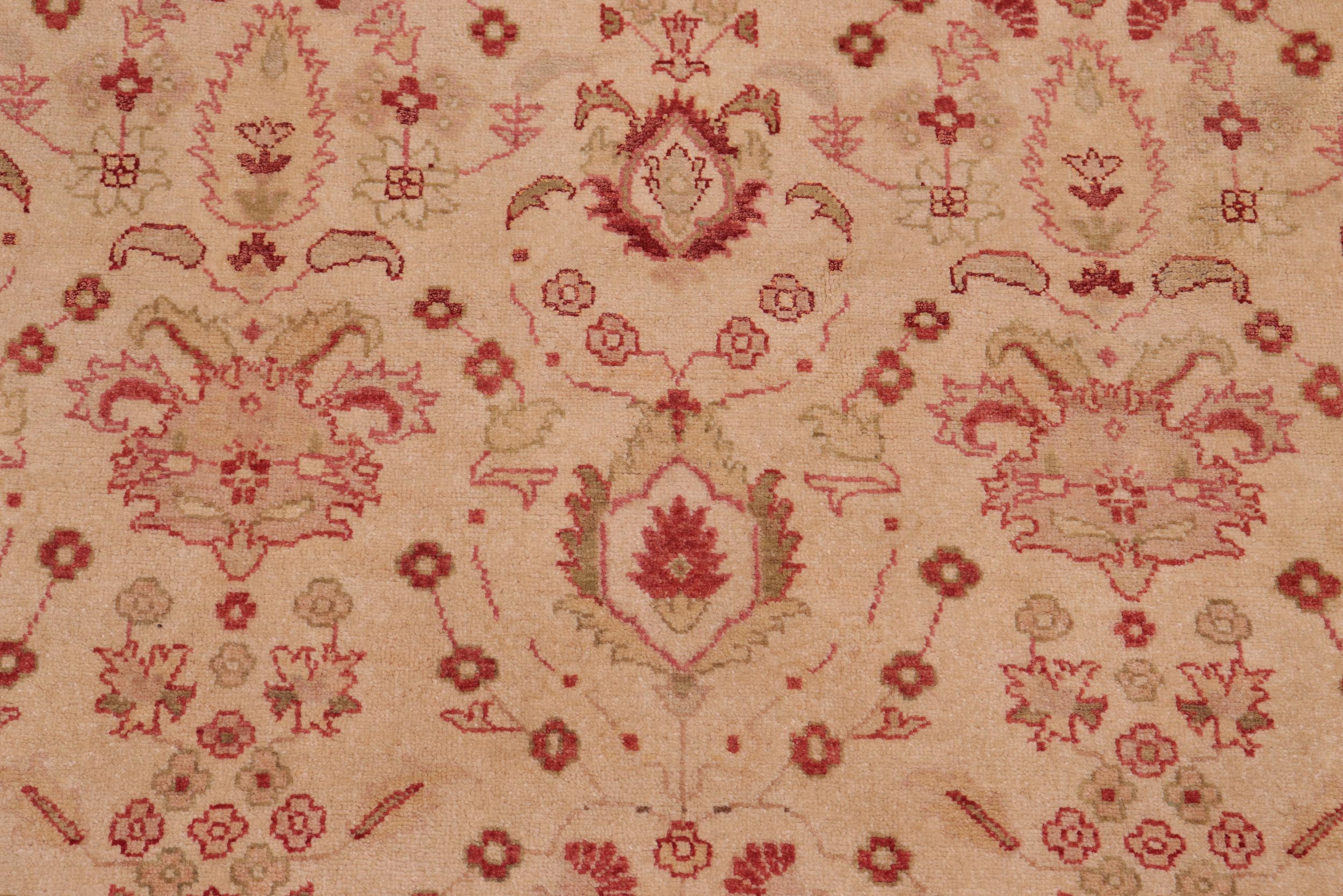 handmade Transitional Lahore Gold Gold Hand Knotted RECTANGLE 100% WOOL area rug 10' x 14'