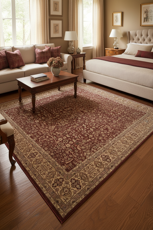 handmade Transitional Lahore Copper Tan Hand Knotted RECTANGLE 100% WOOL area rug 10' x 14'
