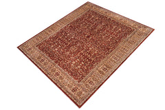 handmade Transitional Lahore Copper Tan Hand Knotted RECTANGLE 100% WOOL area rug 10' x 14'