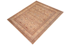 handmade Traditional Design Gold Lt. Gold Hand Knotted RECTANGLE 100% WOOL area rug 10' x 14'