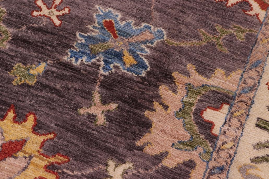 handmade Traditional Oushak Gray Beige Hand Knotted RECTANGLE 100% WOOL area rug 8 x 10