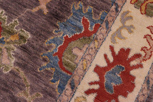 handmade Traditional Oushak Gray Beige Hand Knotted RECTANGLE 100% WOOL area rug 8' x 10'