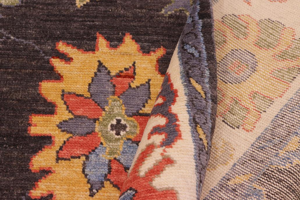 handmade Traditional Oushak Gray Beige Hand Knotted RECTANGLE 100% WOOL area rug 8 x 10